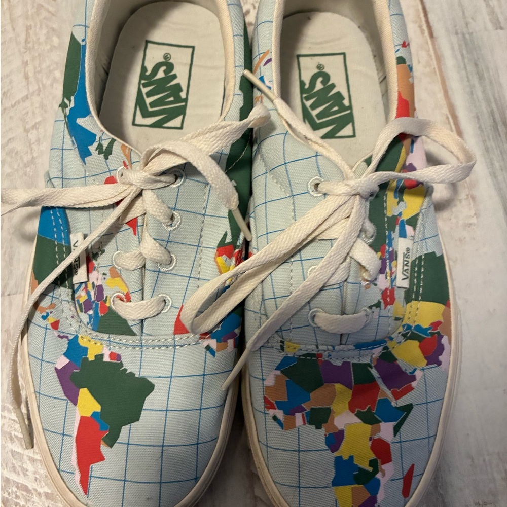 Vans Save Our Planet X Era Workd Map Size 7.5 W 6 M